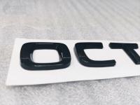 Шильдик Octavia Skoda на багажник 195*22 мм Черный