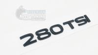 Шильдик 280tsi Volkswagen на багажник 140*18мм Черный