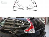 Хромированные накладки на задние фонари Honda CR-V 2012-2014