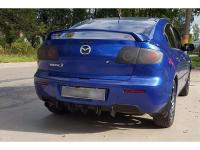 Диффузор "Крокодил" на задний бампер Mazda 3 BK седан 2003-2008