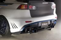 Mitsubishi Lancer X  Задний Бампер Varis версия 2 (PP пластик)