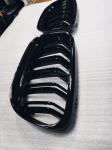 Решетка Ноздри M performance для BMW 3 Series E90 E91 2008-2011 раздвоенная черный глянец