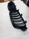 Решетка Ноздри M performance для BMW 3 Series F30 F31 F35 2008-2012 раздвоенная черный глянец