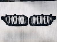 Решетка Ноздри M performance для BMW 3 Series F30 F31 F35 2008-2012 раздвоенная черный глянец