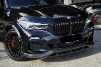 Решетка Ноздри M performance для BMW X5 G05 2020+ раздвоенная черный глянец