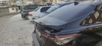 Спойлер лип на багажник KHANN Toyota Camry 70 черный глянец