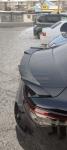 Спойлер лип на багажник KHANN Toyota Camry 70 черный глянец