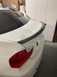 Спойлер в стиле M4 на кромку багажника BMW 3 series E90 2008-2012 черный глянец