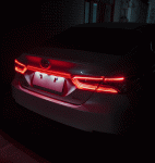 Вставка между фонарей черный тоннированный Led Camry 70 2017+ стоп-сигнал