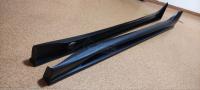 Пороги боковые Varis на Mitsubishi Lancer 10 2007-2016 ABS