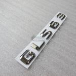 Шильдик хромированный GLS63 Mercedes Benz на крышку багажника 120x22 мм с клеевой основой.