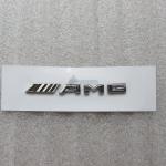 Эмблема шильдик с клеевой основой AMG для Mercedes-Benz на багажник 85x8 мм