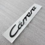 Эмблема шильдик на багажник Carrera Porsche черный 172x23 мм