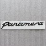Эмблема шильдик на багажник Panamera Porsche черный 200x27 мм