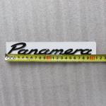 Эмблема шильдик на багажник Panamera Porsche черный 200x27мм