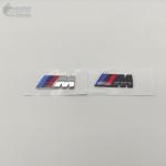 Шильдики на крыло M-performance BMW хром, черный 55*21 мм