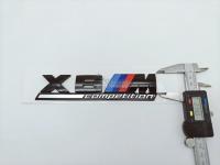 Шильдик с клеевой основой BMW X6 M Competition черный глянец 170*40 мм