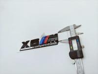 Шильдик с клеевой основой BMW X6 M Competition черный глянец 170*40 мм