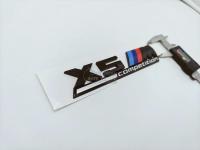 Шильдик с клеевой основой BMW X5 M Competition черный глянец 170*40 мм