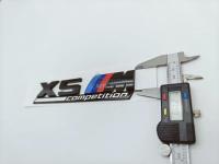 Шильдик с клеевой основой BMW X5 M Competition черный глянец 170*40 мм