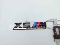 Шильдик с клеевой основой BMW X5 M Competition черный глянец 170*40 мм