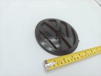 Эмблема Volkswagen Touareg 1 2002-2009 140 мм черная на багажник 7L6853630A