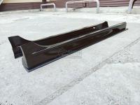 Пороги боковые Varis Big (большие) на Mitsubishi Lancer 10 2007-2016 ABS