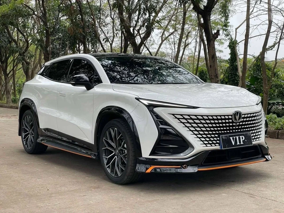 Changan Uni-T Молдинги на низ дверей стиле Карбон