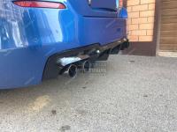 BMW 5 Series F10 2010-2016 M performance диффузор на  задний бампер черный глянец