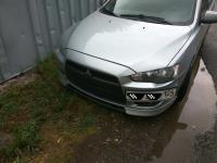Клыки на бампер передний Lancer 10 X 2007-2011 (дорестайлинг)