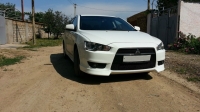 Клыки на бампер передний Lancer 10 X 2007-2011 (дорестайлинг)