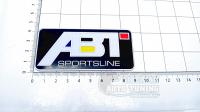 Алюминиевый шильдик с клеевой основой ABT для автомобилей Audi
