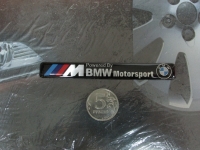 Алюминиевый Шильдик с клеевой основой Motorsport для автомобилей BMW 107х13мм