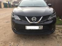 Накладки на передние фары реснички Nissan Qashqai 2014+