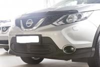Защитная сетка и заглушка переднего бампера Nissan Qashqai 2014-