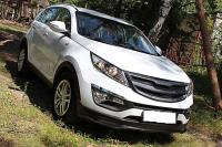 Тюнинг обвес губа переднего бампера KIA Sportage 2010 - 2015