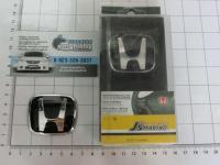 Черная эмблема J'S Racing Type R для Honda в руль (тип B) 50x40 мм