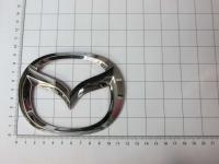 Эмблема шильдик логотип Mazda на багажник, решетку 115 х 90 мм