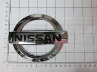 Эмблема шильдик логотип Nissan на багажник, решетку 123 х 105 мм