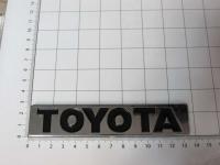 Эмблема шильдик на багажник Toyota хром 133*25 мм