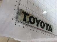 Эмблема шильдик на багажник Toyota хром 133*25 мм