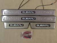 Светодиодные накладки на пороги Subaru Legacy 2009 - н.в.